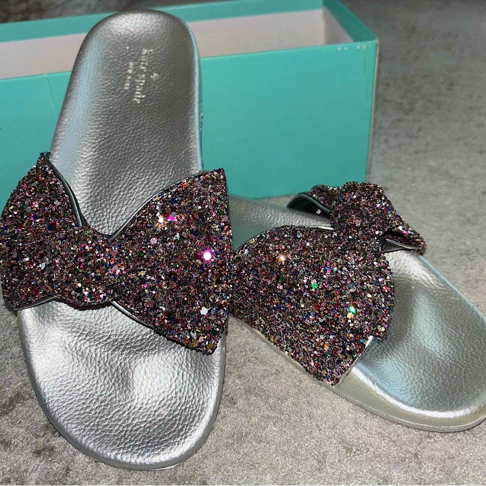 Kate Spade Shellie Multicolor slides 💜🩷💙💚♠️